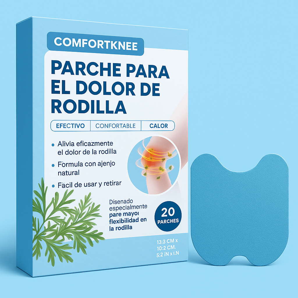 Alivio localizado justo donde lo necesitas con ComfortKnee Parche para el Dolor de Rodilla