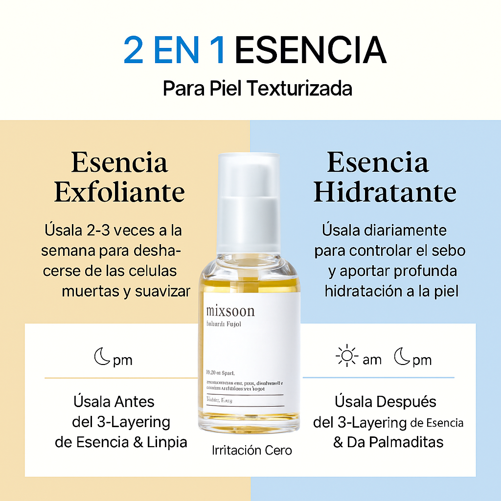 MIXSOON - Bean Essence 50 ML | Suero Hidratante y Limpiador de Poros