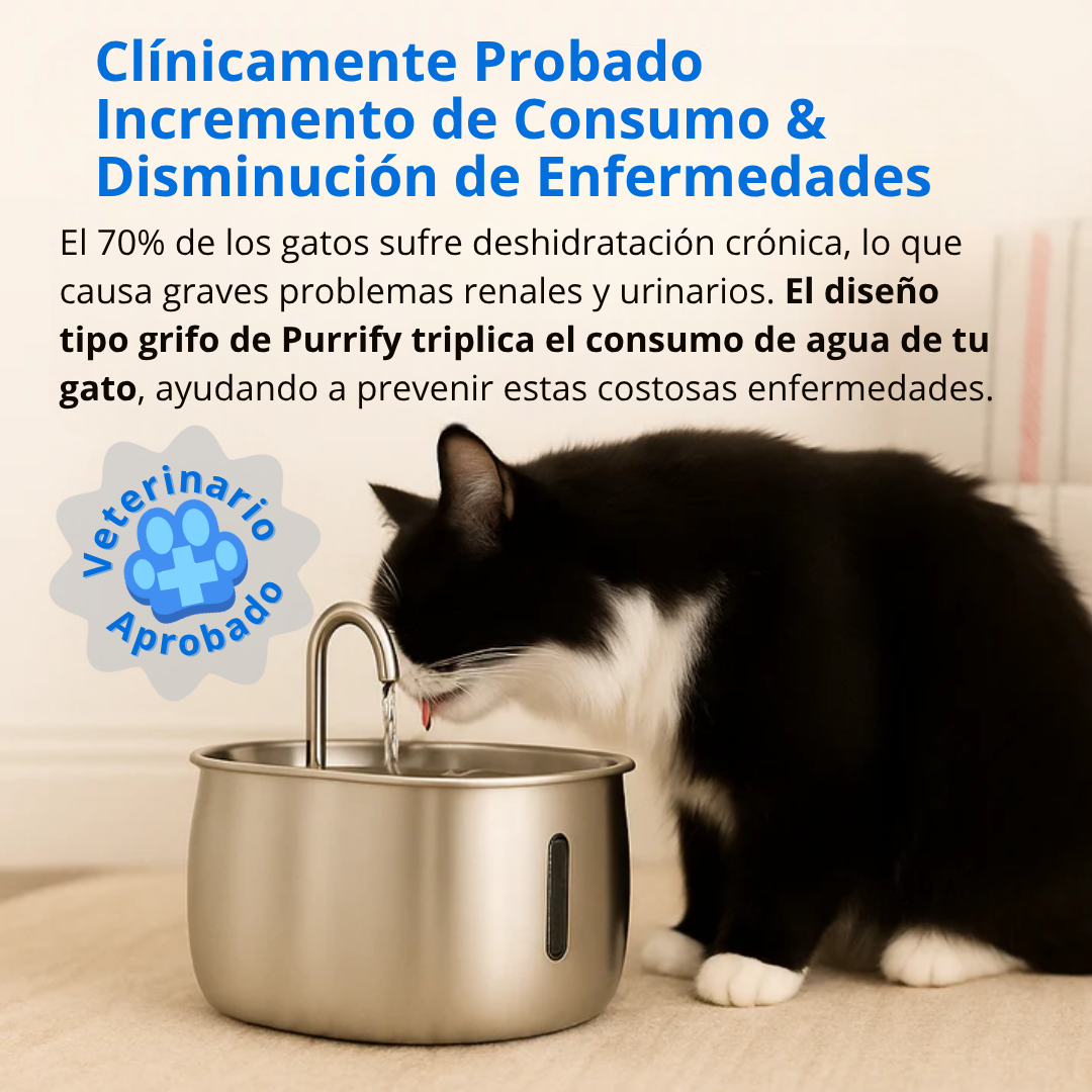 Dale Más Años de Vida a Tu Gato con el sistema Tripe-Filtrado de Purrify™