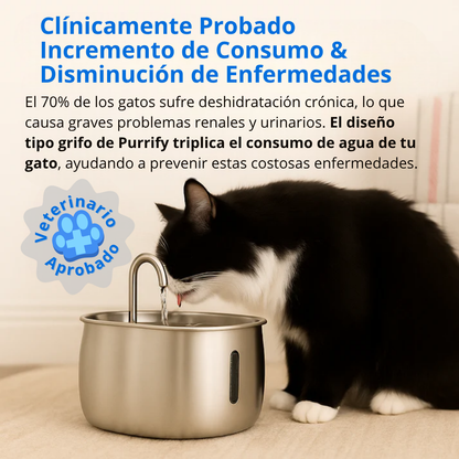 Dale Más Años de Vida a Tu Gato con el sistema Tripe-Filtrado de Purrify™