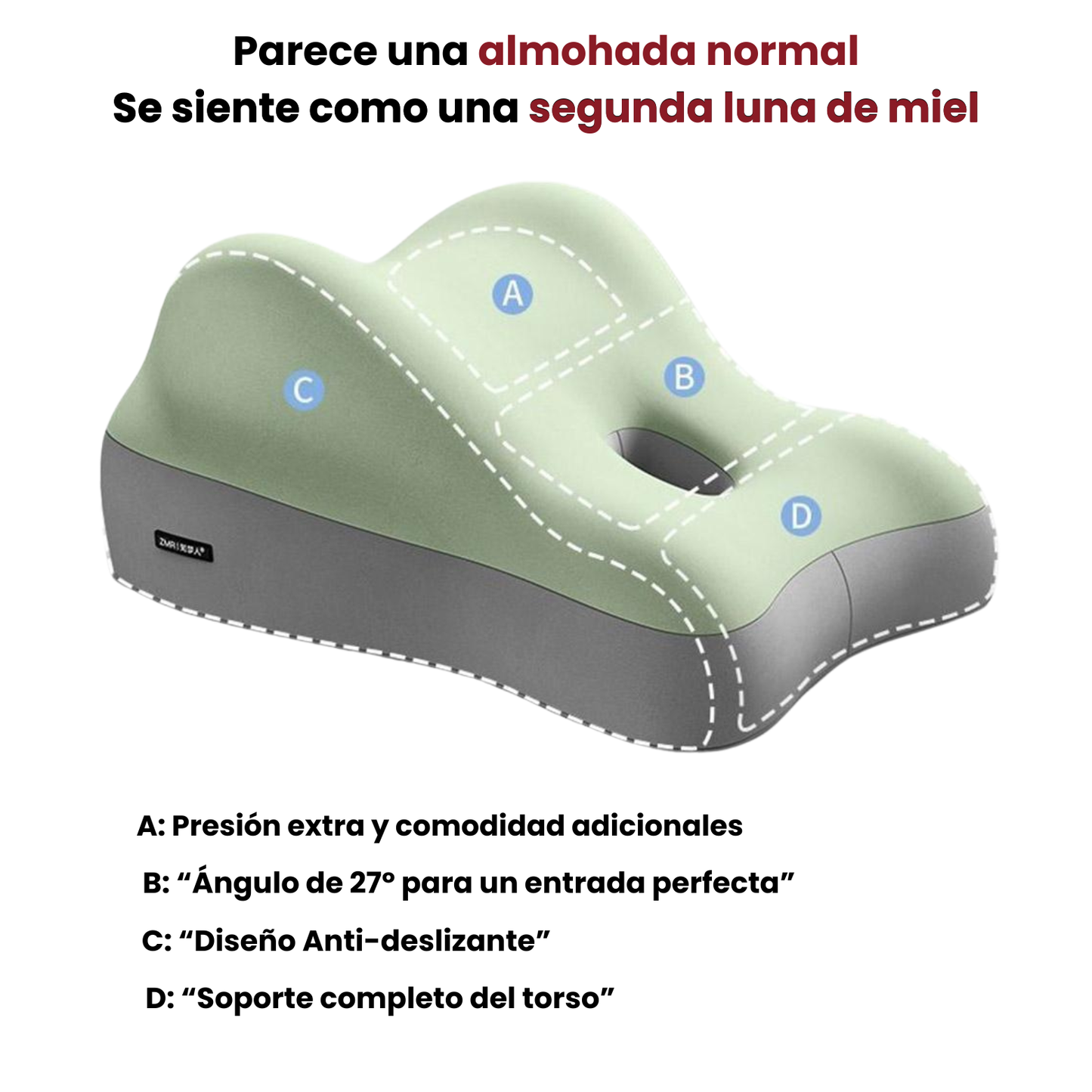 La almohada Sensuara - Perfectamente diseñada para parejas